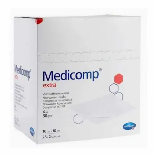 Medicomp comprese extra sterile 10 cm x 10 cm, 50 bucati, Paul Hartmann