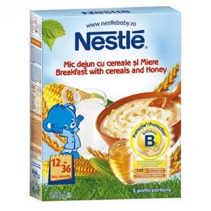 Mic dejun cu cereale si miere, +12 luni, 250 g, Nestle