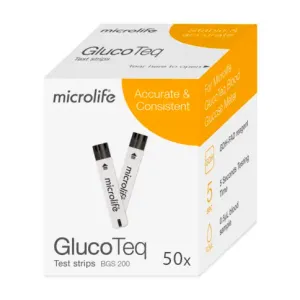 Microlife GlucoTeq bandelete de testare BGS200, 50 bucati, Axabio Medical  