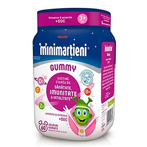 Minimartieni Gummy cu soc, 60 jeleuri, Walmark Romania