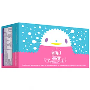 Minunino Probiotice, 8 fiole buvabile, 10 ml, Medimow Promo Center