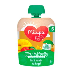 Mix de fructe piure (mere+mango+portocale+morcovi), 90 g, Danone Baby Nutrition