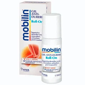 Mobilin gel anti-durere roll on, 50 ml, Viva Pharma Distribution