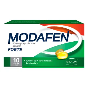 Modafen Forte 400mg, 10 capsule moi, Stada Hemofarm