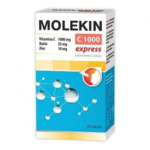 Molekin C1000  Rutin Zinc Express, 20 plicuri, Natur Produkt Zdrovit