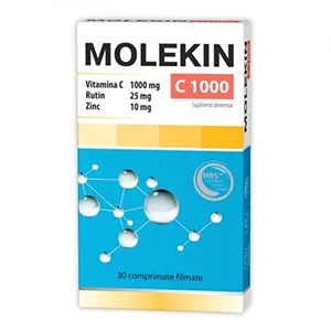 Molekin C1000 Rutin Zinc,30 comprimate filmate, Natur Produkt Zdrovit