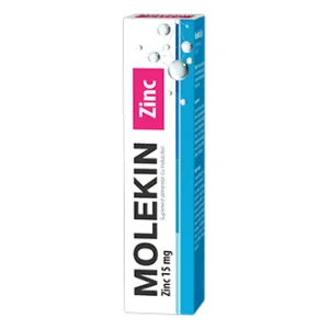 Molekin Zinc 15mg, 20 comprimate efervescente, Natur Produkt Zdrovit