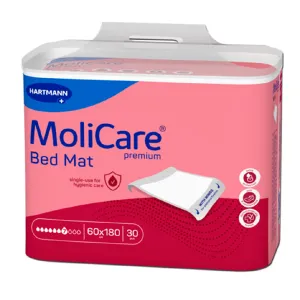 MoliCare Premium Bed Mat aleze absorbante cu aripioare 7 picaturi, 60 cm x 180 cm, 30 bucati, Paul Hartmann  