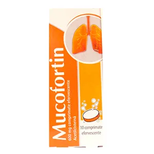 Mucofortin, 600 mg, 10 comprimate efervescente, Natur Produkt Zdrovit