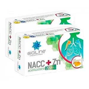 NACC + Zn, 200 mg, 20 capsule, 1+1 CADOU, AC Helcor Pharma