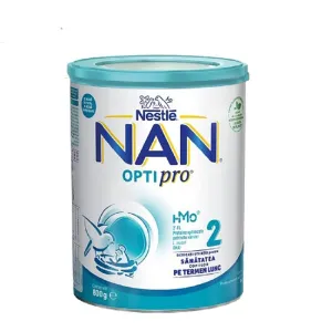 Nan Optipro 2 Hmo, lapte de continuare pentru sugari , de La 6 luni, 800G, Nestle