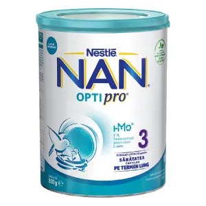 Nan Optipro 3 Hmo, lapte pentru copii de varsta mica, de la 1 an, 800G, Nestle