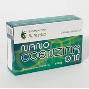 Nano coenzima Q10 150 mg, 30 capsule gelatinoase, Laboratoarele Remedia