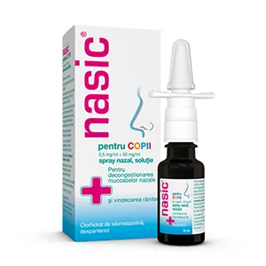 Nasic copii spray nazal solutie, 10 ml, MCM