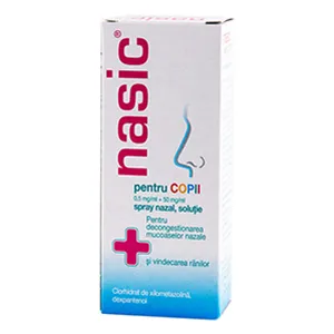 Nasic pentru copii 0.5mg/ml+50mg/ml spary nazal solutie 1 flacon, 10 ml, MCM