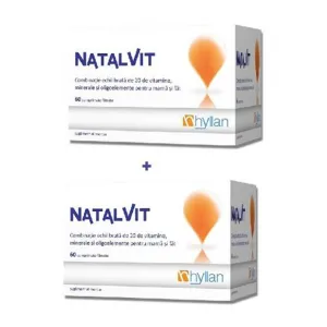 Natalvit, 60 comprimate filmate, 1+1 GRATIS, Hyllan Pharma