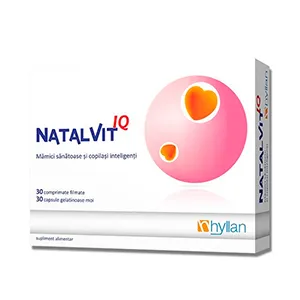 Natalvit IQ, 30 comprimate si 30 capsule, Hyllan Pharma