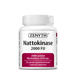 Nattokinase 2000 FU pentru circulatie, 30 Capsule, Zenyth