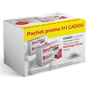NeoMagni forte, 50 comprimate + NeoMagni forte, 30 comprimate, Aflofarm Romania, Aflofarm Romania