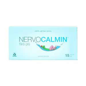 Nervocalmin fara griji, 15 capsule moi, Biofarm