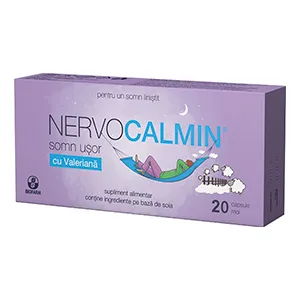 Nervocalmin somn usor+Valeriana, 30 capsule moi, Biofarm