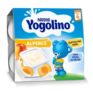 Nestle Yogolino gustare cu lapte  caise, 4 X 100G, de la 6 luni