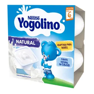 Nestle Yogolino gustare cu lapte simplu, 4 X 100G, de la 6 luni
