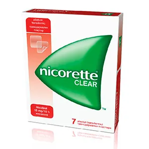 Nicorette Clear 15mg/16h, 7 plasturi transdermici, Johnson & Johnson