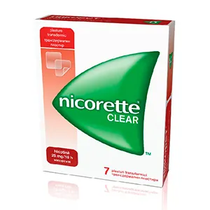 Nicorette Clear 25mg/16h, 7 plasturi transdermici, Johnson & Johnson