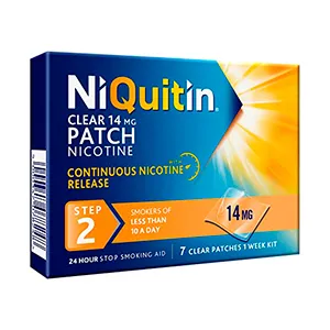 Niquitin Clear, 14 mg, 7 plasturi transdermici, Omega Pharma