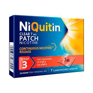 Niquitin Clear, 7 mg, 7 plasturi transdermici, Omega Pharma