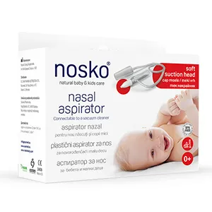 Nosko Baby aspirator nazal cu cap moale de silicon, Ceumed