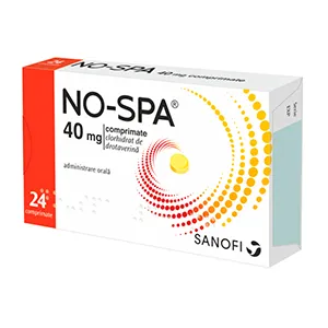 No-Spa 40 mg, 24 comprimate, Sanofi Romania