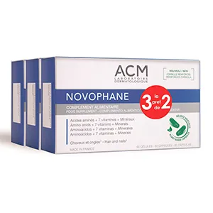 Novophane Capsule pentru par si unghii, 60 capsule 2+1 CADOU