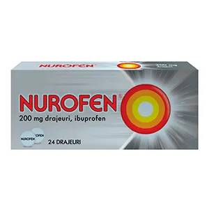 Nurofen 200mg, 24 drajeuri, Reckitt Benckiser Healthcare