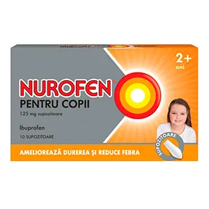 Nurofen copii 125mg, 10 supozitoare, Reckitt Benckiser Healthcare