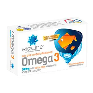 Omega 3, 500 mg, 30 comprimate, AC Helcor Pharma