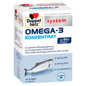 Doppelherz Omega 3 Concentrat, 60 capsule, Queisser Pharma