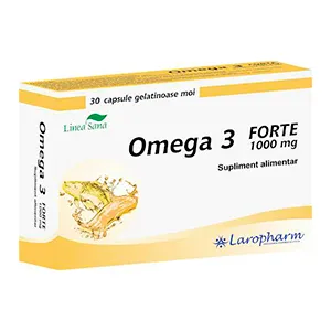 Omega 3 Forte 1000 mg, 30 capsule gelatinoase moi, Laropharm