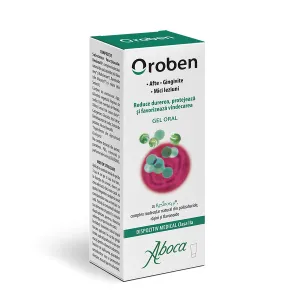 Oroben Gel Oral Afte gingivite mici leziuni, 15 ml, Aboca