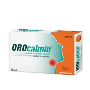 Orocalmin cu aroma de portocale si miere 3 mg, 20 pastile, Zentiva