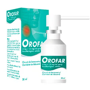 Orofar spray bucofaringian, solutie, 30 ml, Stada
