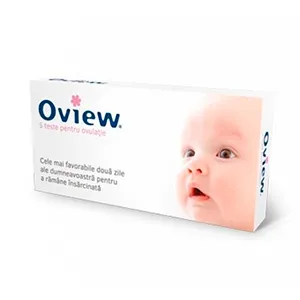 Oview test ovulatie, 5 teste, Unicoms Corp. Romania