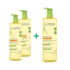 Pachet A-derma Exomega control ulei de dus, 750ml , Pierre Fabre Dermo-Cosmetique