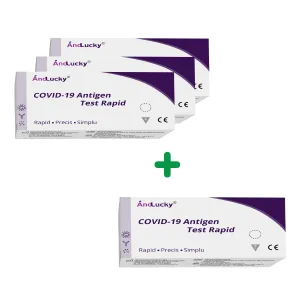 Pachet Andlucky Covid-19 Test Rapid Antigen, 1 bucata, Doctor Swiss