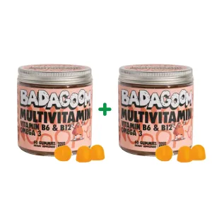 Pachet Badagoom Multivitamin Adults Omega 3, 60 jeleuri