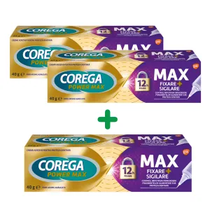 Pachet Corega Max Fixare + Sigilare crema,  40 g, GlaxoSmithKline Consumer
