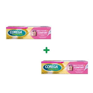 Pachet Corega Max Fixare+ Confort, 40 g, Haleon