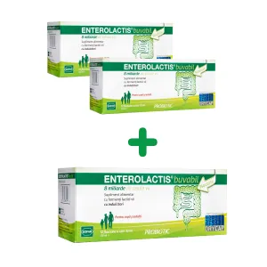 Pachet Enterolactis buvabil, 12 flacoane, Sofar