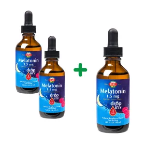 Pachet Melatonin Dropins 1.5 mg, 55 ml, Secom